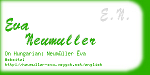 eva neumuller business card