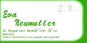 eva neumuller business card